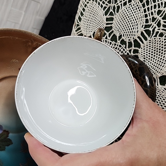 👉*VINTAGE* MIGNON Z.S. CO BAVARIA PURPLE FRUIT ROYAL VIENNA TEACUP & SAUCER - Picture 3 of 10